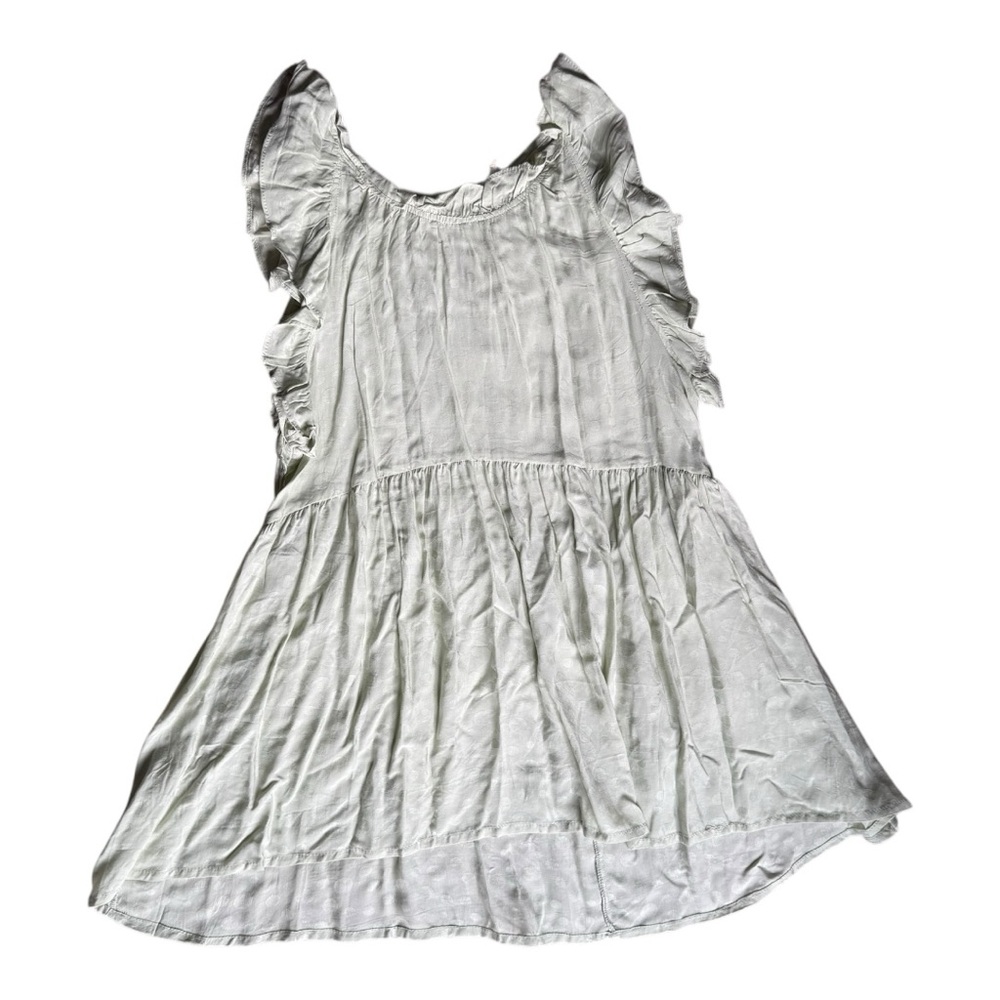 Blu Pepper Cream Ruffle Tunic Top